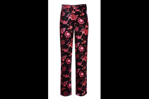 Topshop floral suit trousers